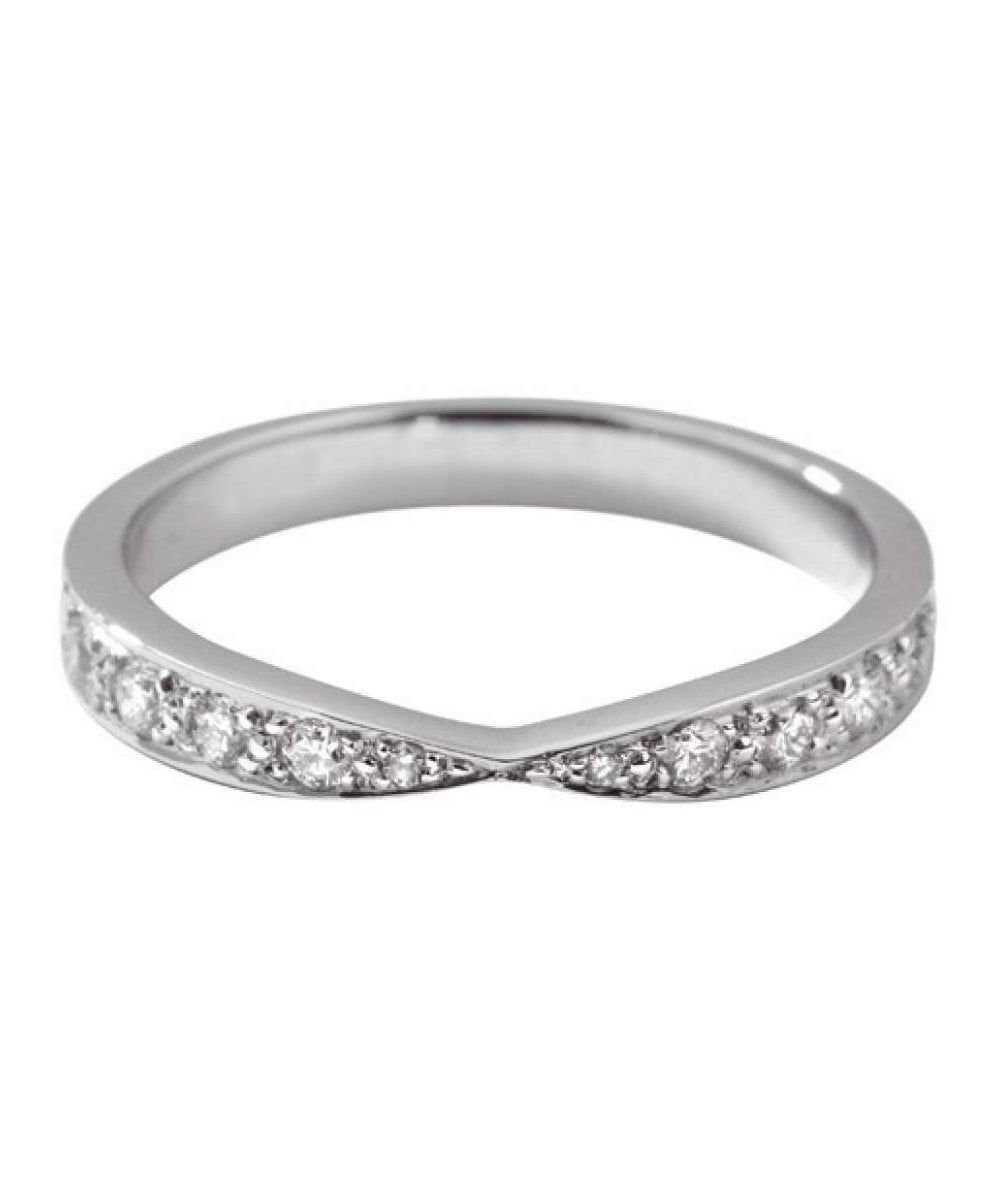 Diamond Set Bow Wedding Ring