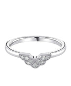 Vintage Diamond U Shaped Wedding Ring