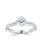 18ct White Gold 0.65ct Diamond Solitaire Ring