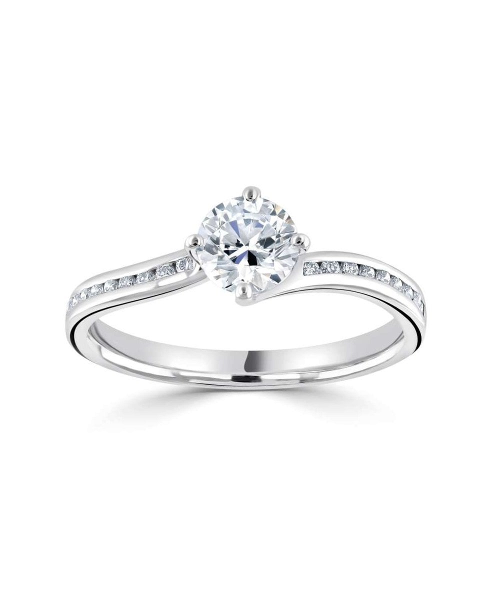 18ct White Gold 0.65ct Diamond Solitaire Ring