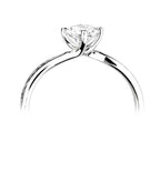 18ct White Gold 0.65ct Diamond Solitaire Ring
