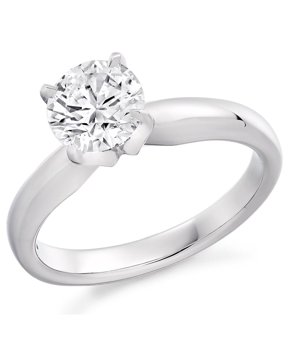Platinum 1.51ct Diamond Solitaire Ring