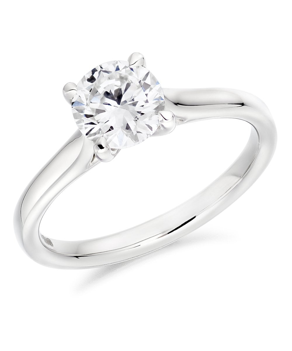 Platinum 1.00ct Diamond Solitaire Ring