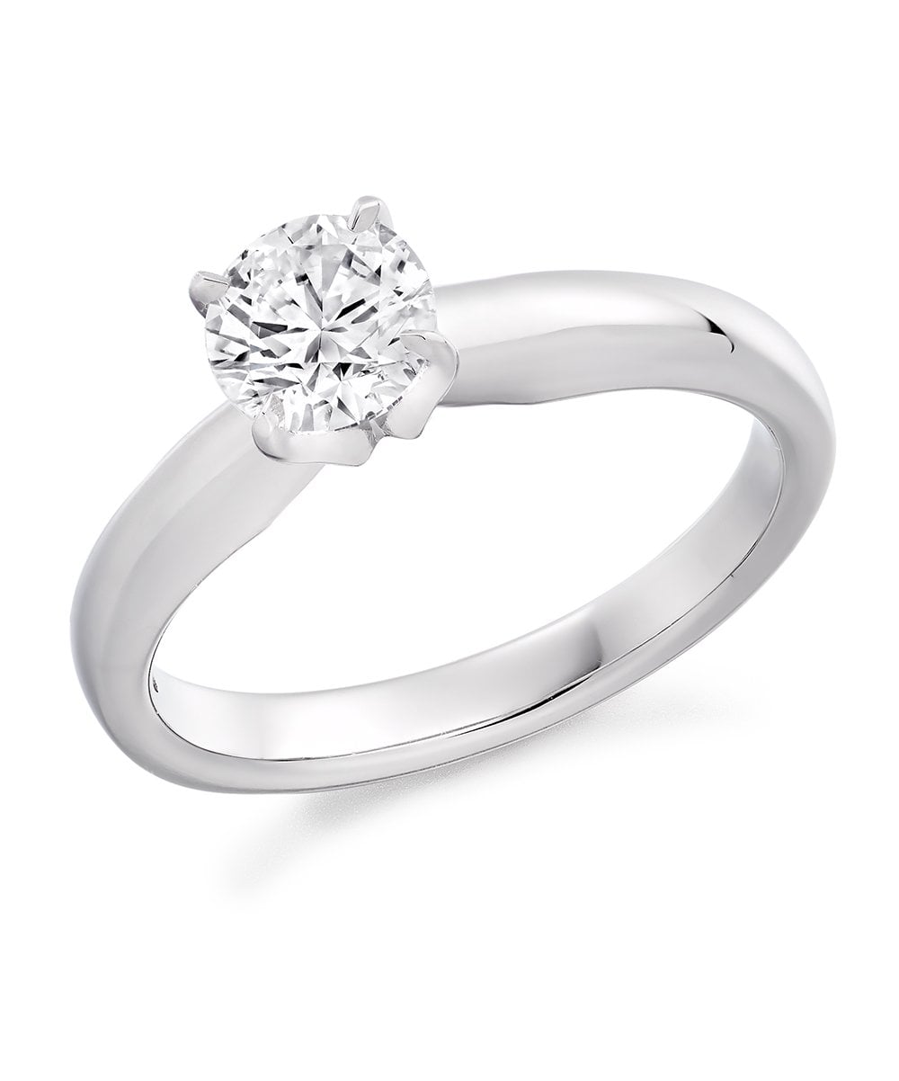 Platinum 0.62ct Diamond Solitaire Ring