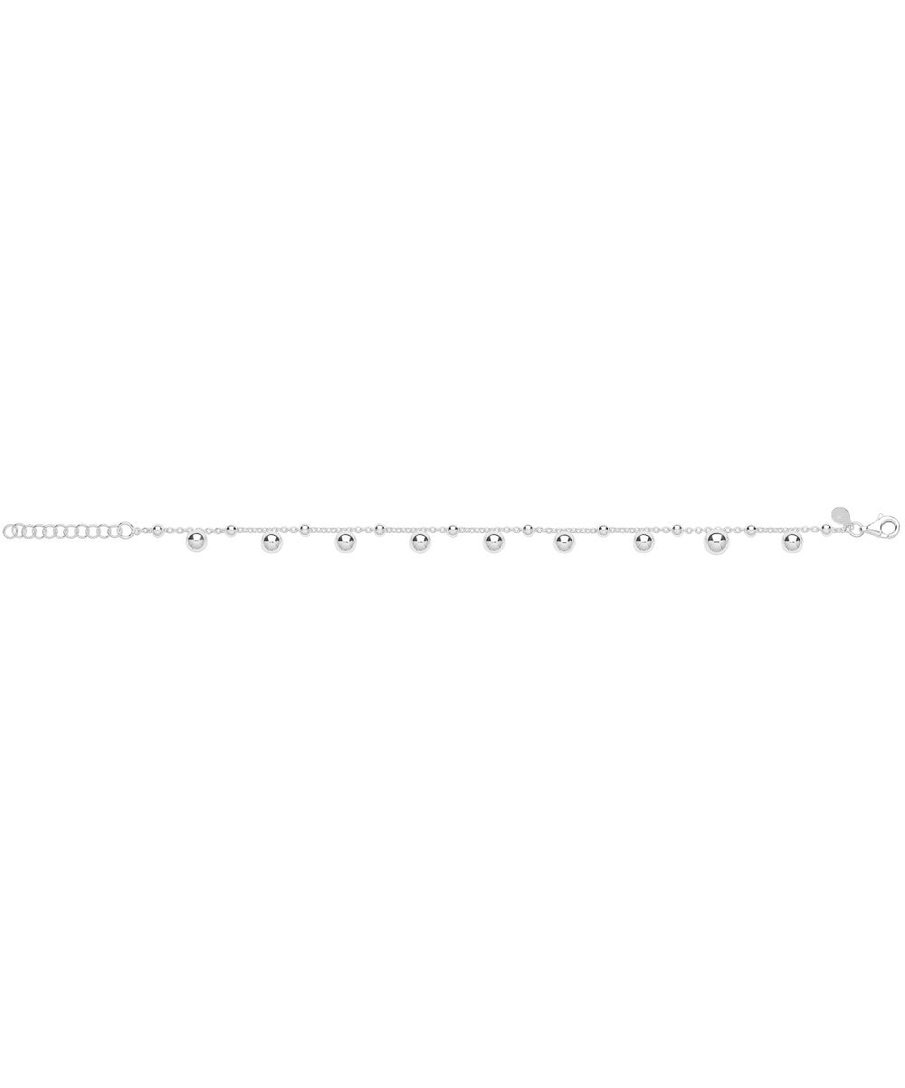 Silver Multi Bead Bracelet