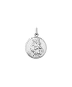 Sterling Silver Large Sized St Christopher Pendant