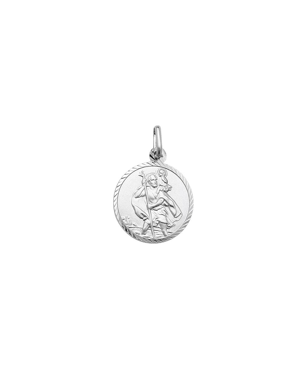 Sterling Silver Small St Christopher Pendant