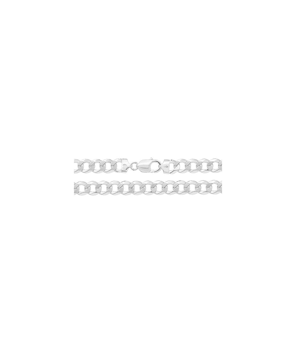 Silver Curb Link Gents Bracelet