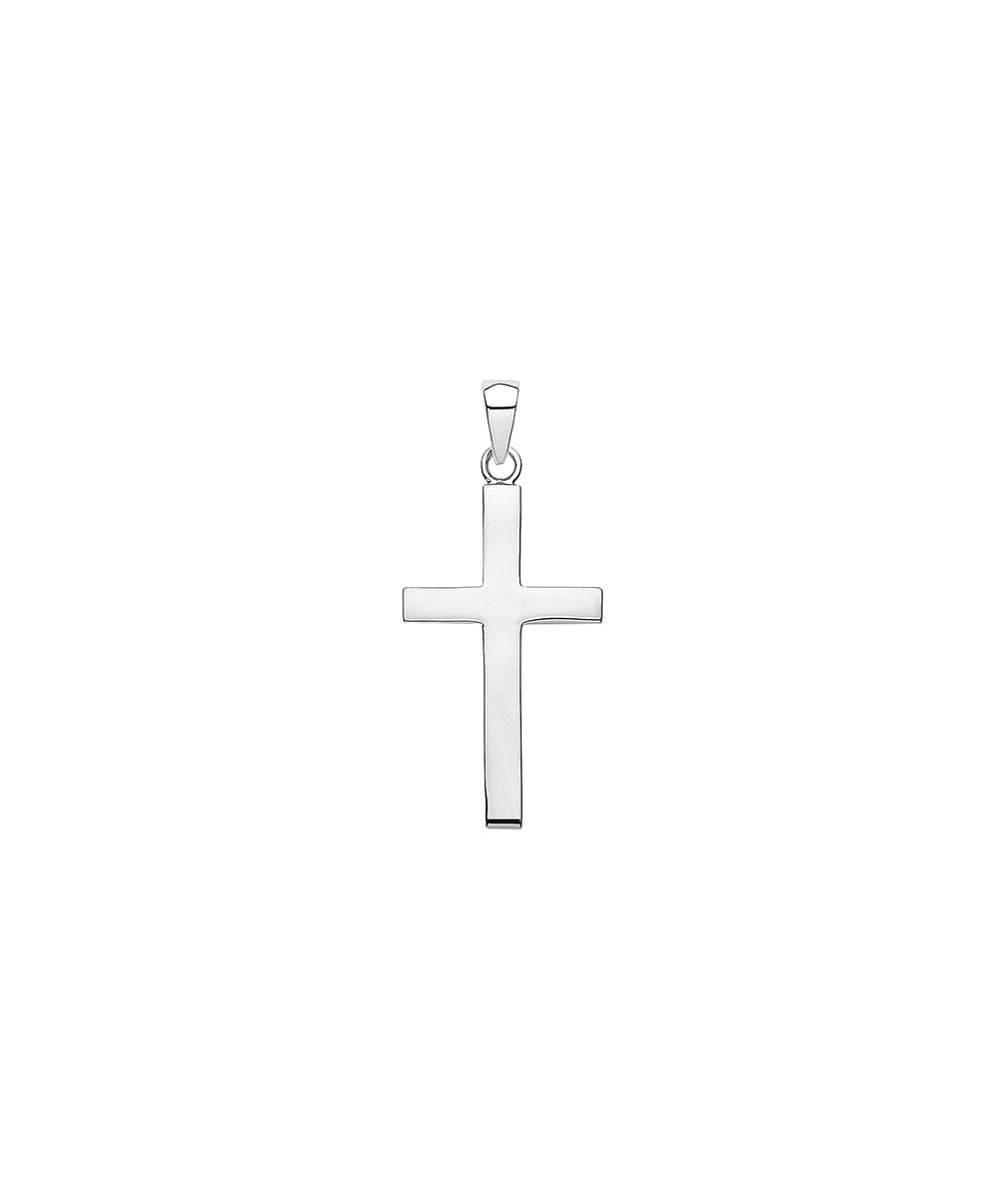 Sterling Silver Plain Large Sized Cross Pendant