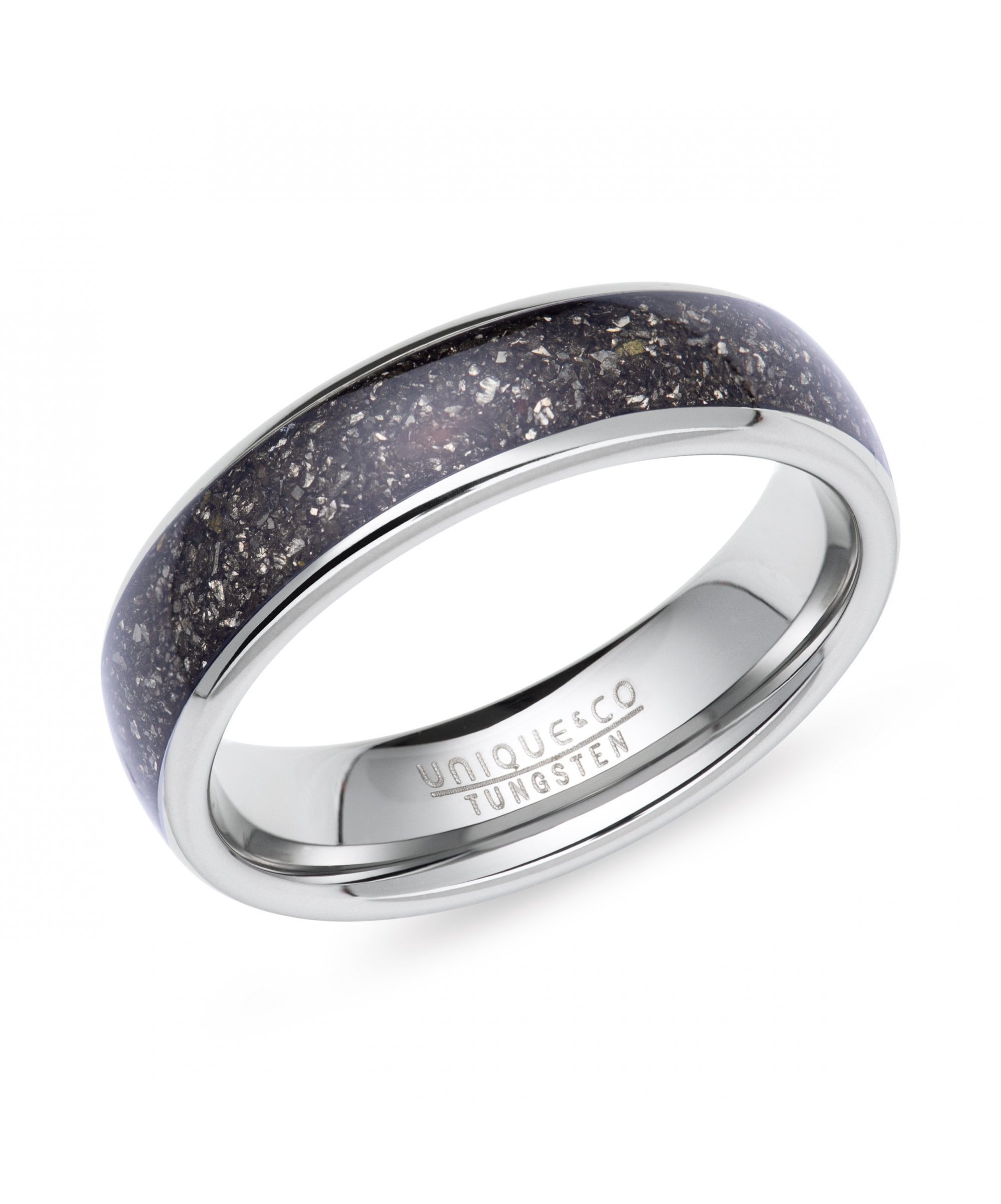 Tungsten 6mm Ring with Iron Ore Inlay - TUR-182
