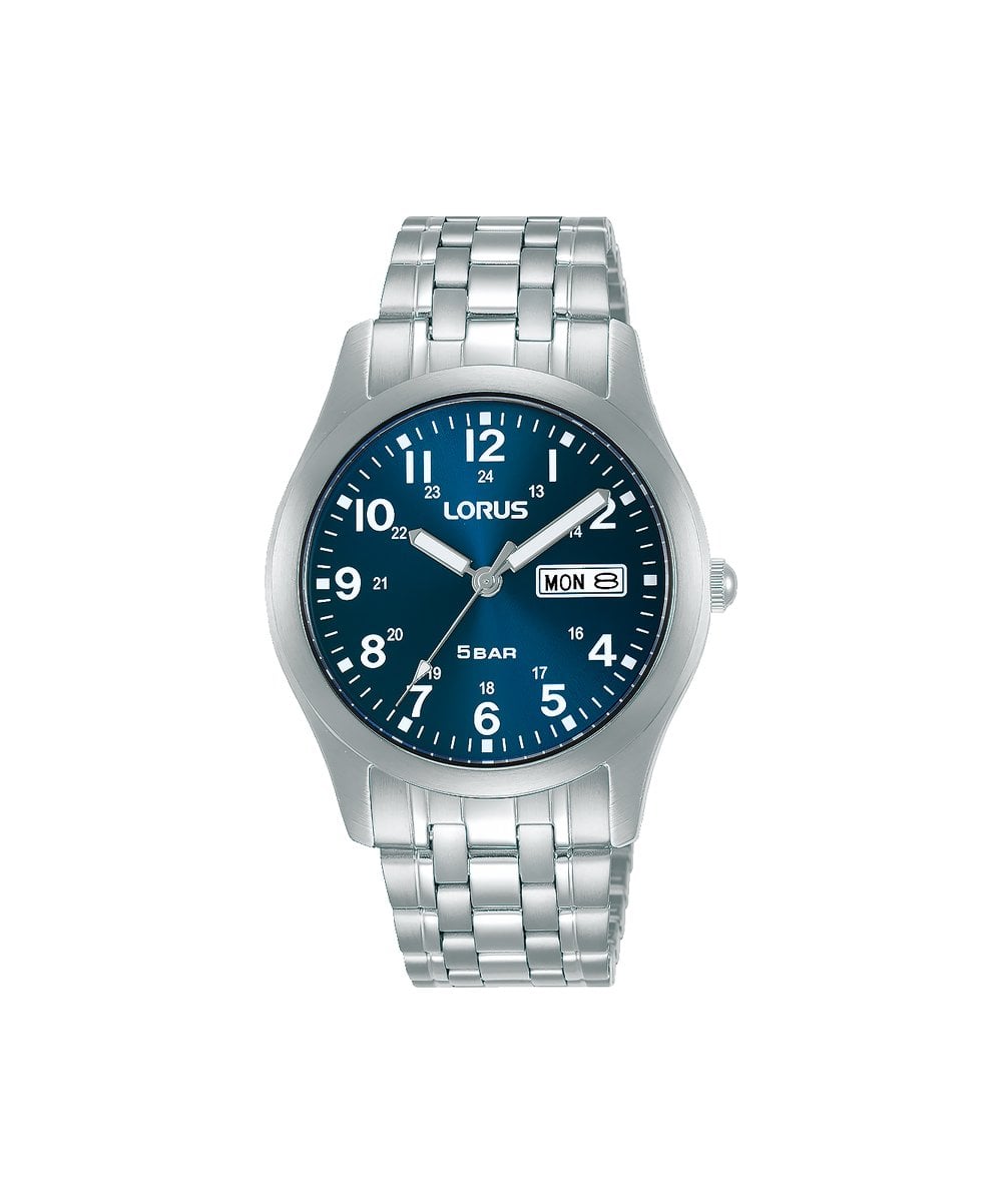 Lorus Blue Dial Gents Bracelet Watch - RXN77DX9
