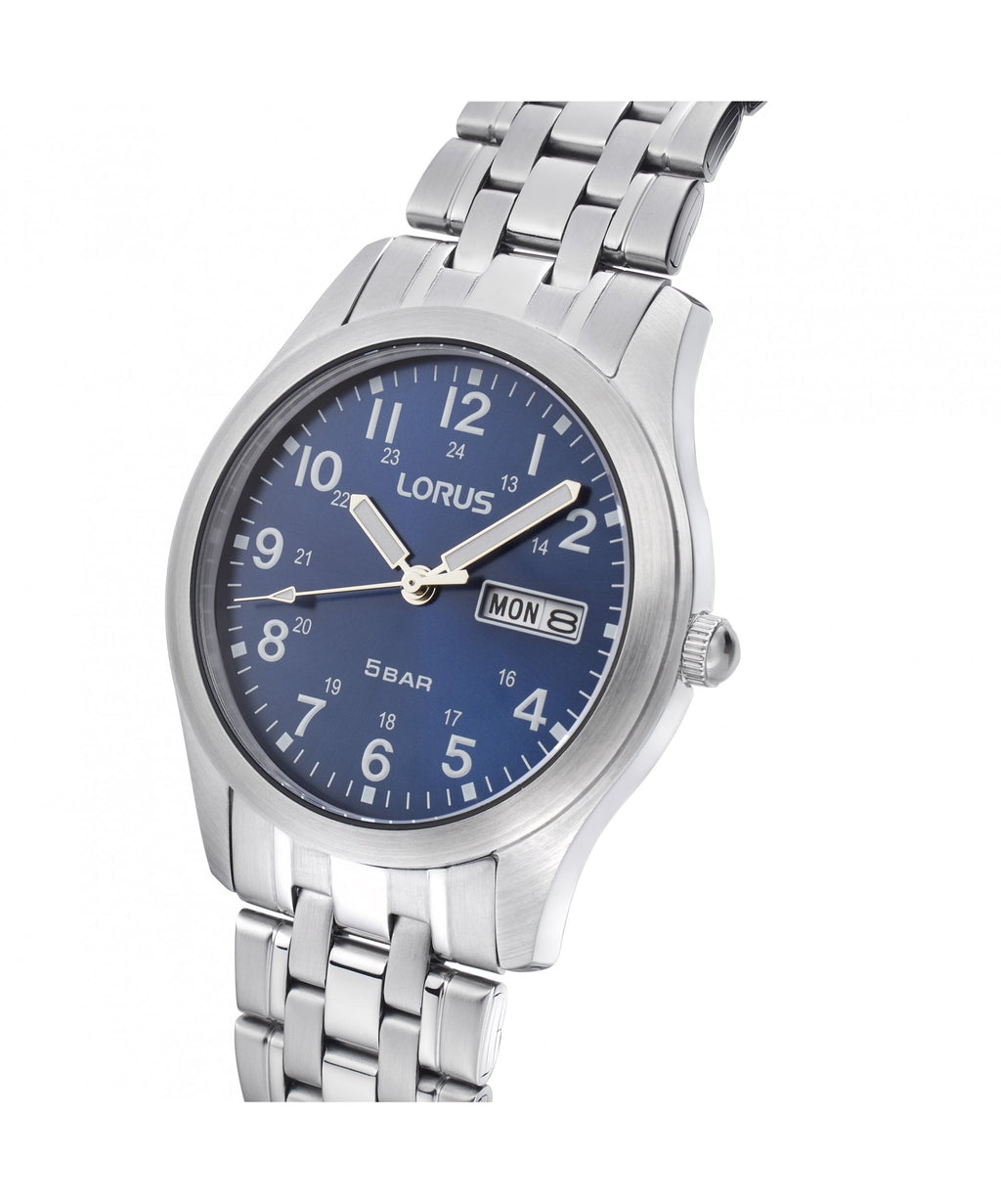 Lorus Blue Dial Gents Bracelet Watch - RXN77DX9