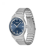BOSS Candor Blue Dial Gents Bracelet Watch