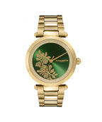 Signature Floral T-Bar Gold Bracelet Watch