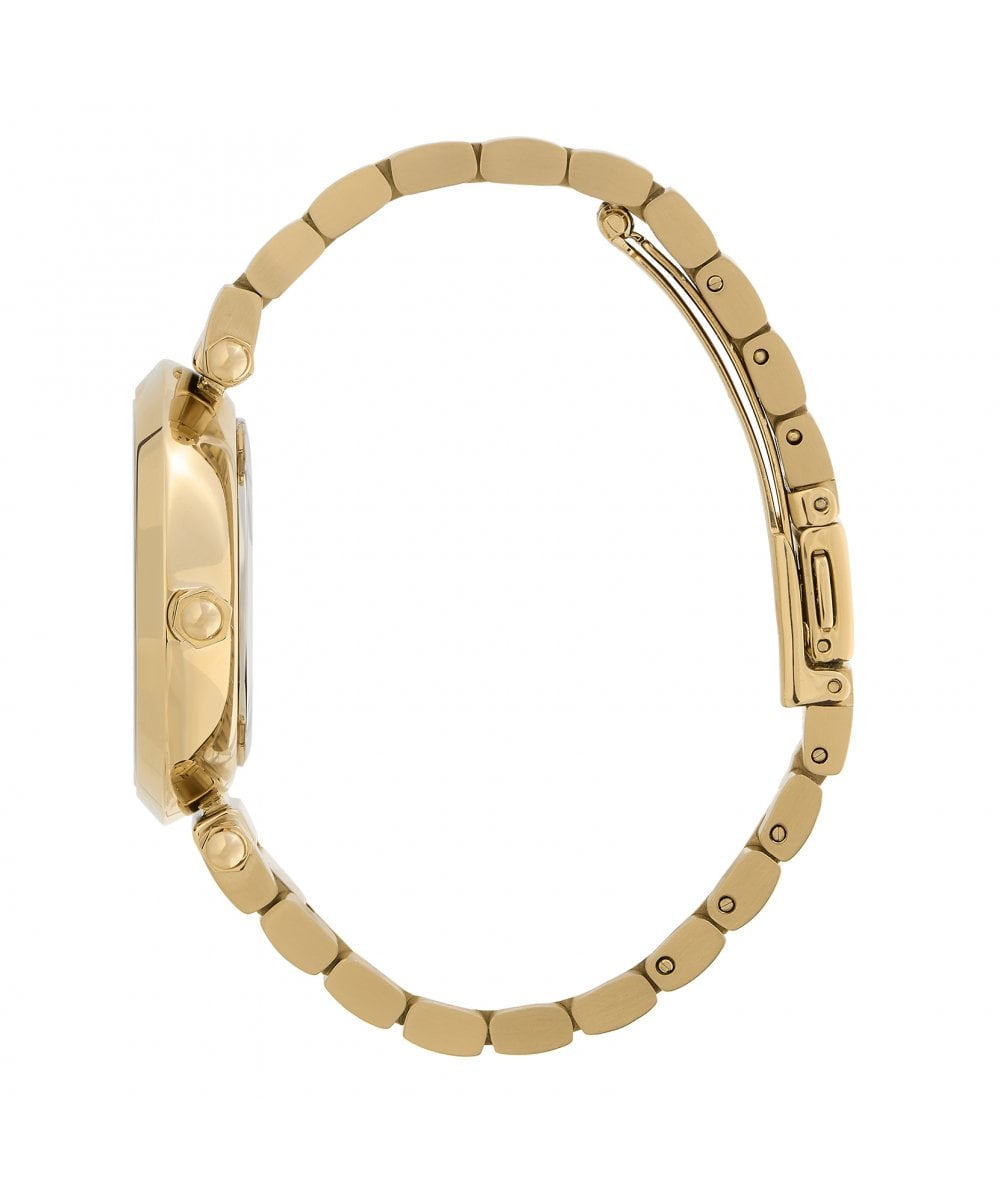 Signature Floral T-Bar Gold Bracelet Watch