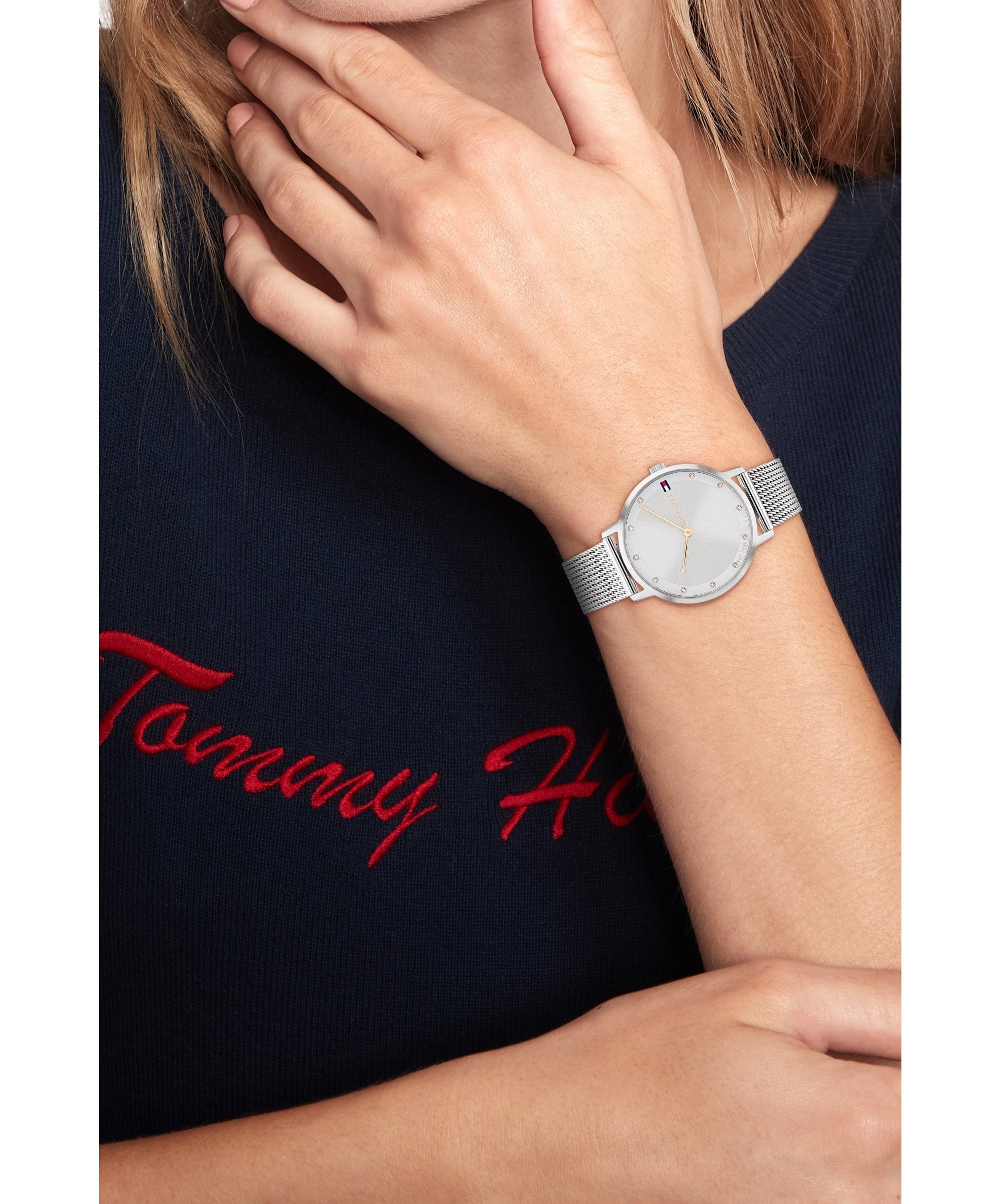 Tommy Hilfiger Pippa Ladies Mesh Strap Watch