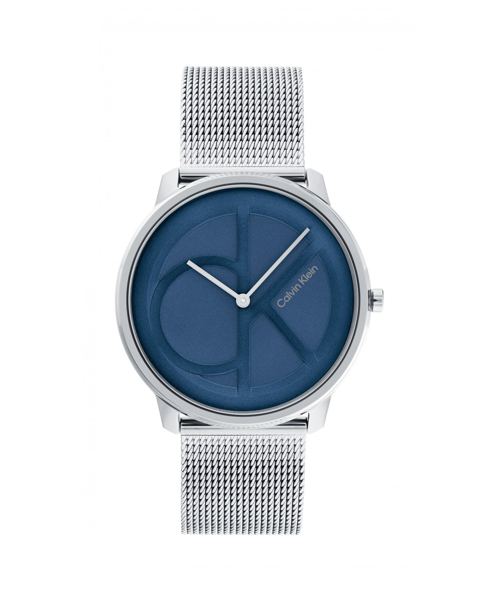 Calvin Klein Unisex Iconic Blue Logo Mesh Bracelet Watch