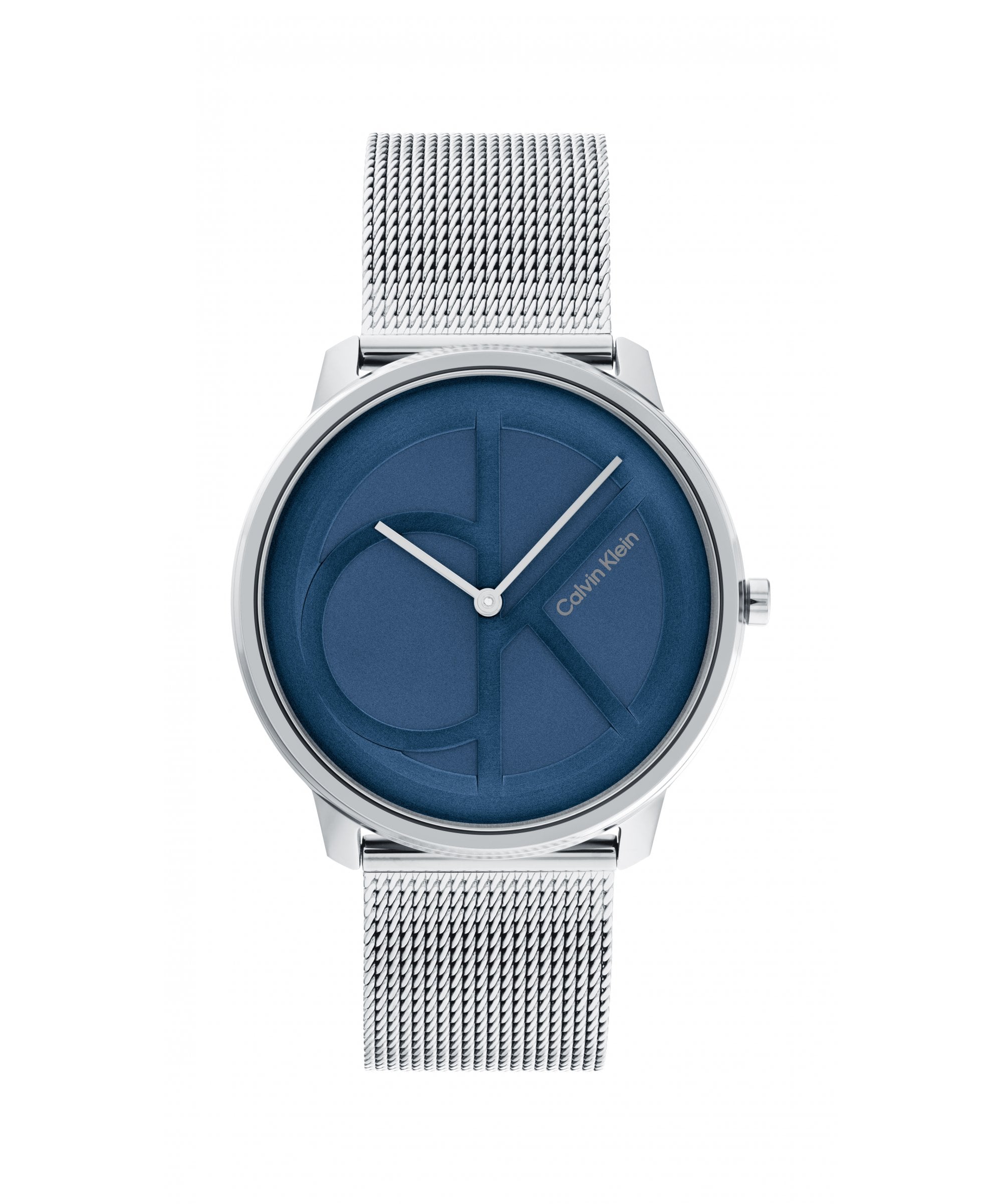Calvin Klein Unisex Iconic Blue Logo Mesh Bracelet Watch