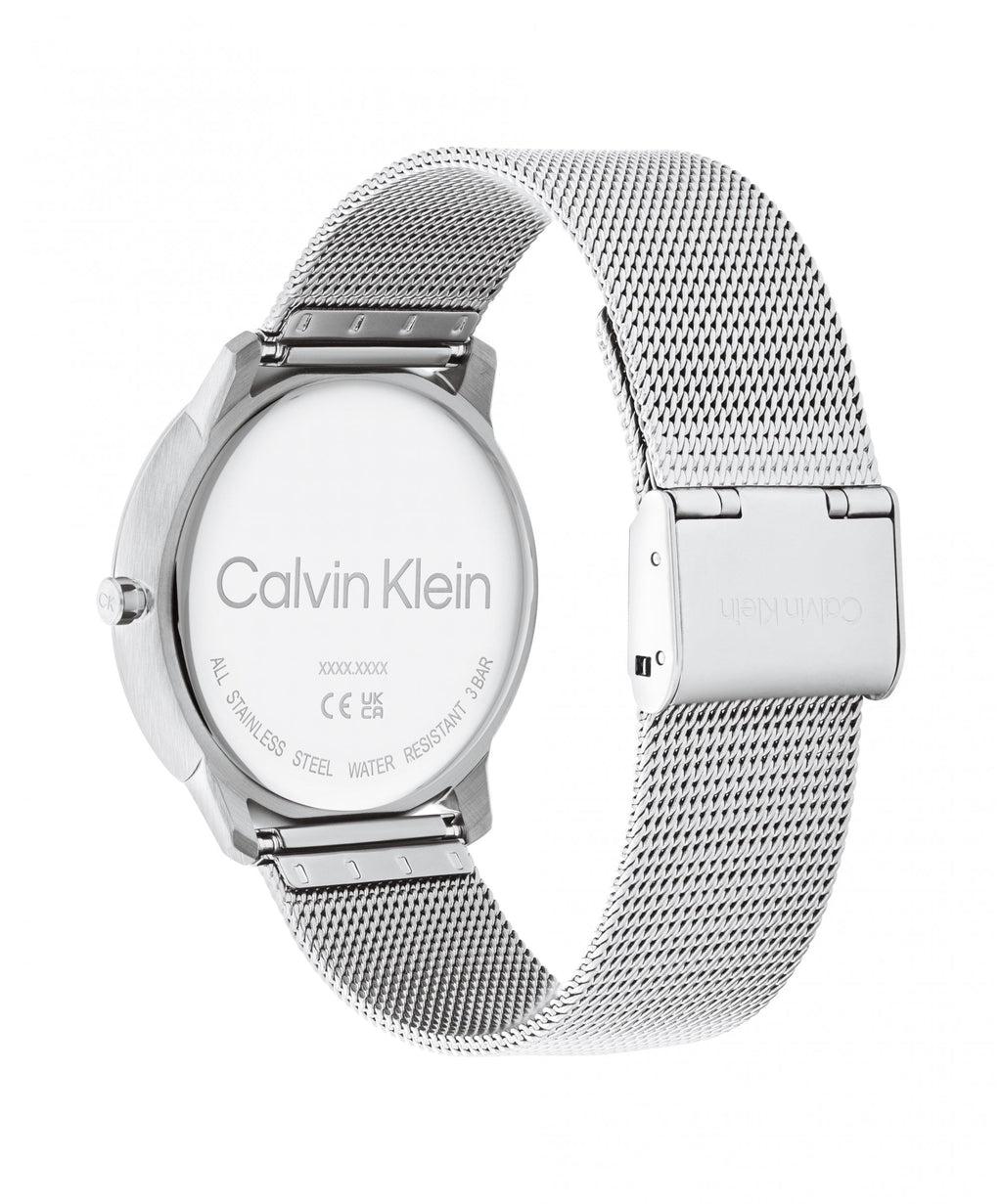 Calvin Klein Unisex Iconic Blue Logo Mesh Bracelet Watch
