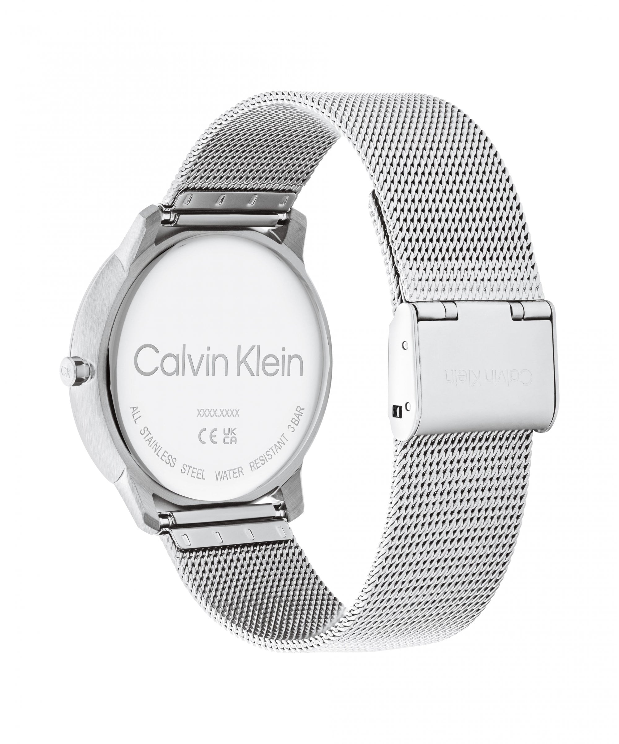 Calvin Klein Unisex Iconic Blue Logo Mesh Bracelet Watch