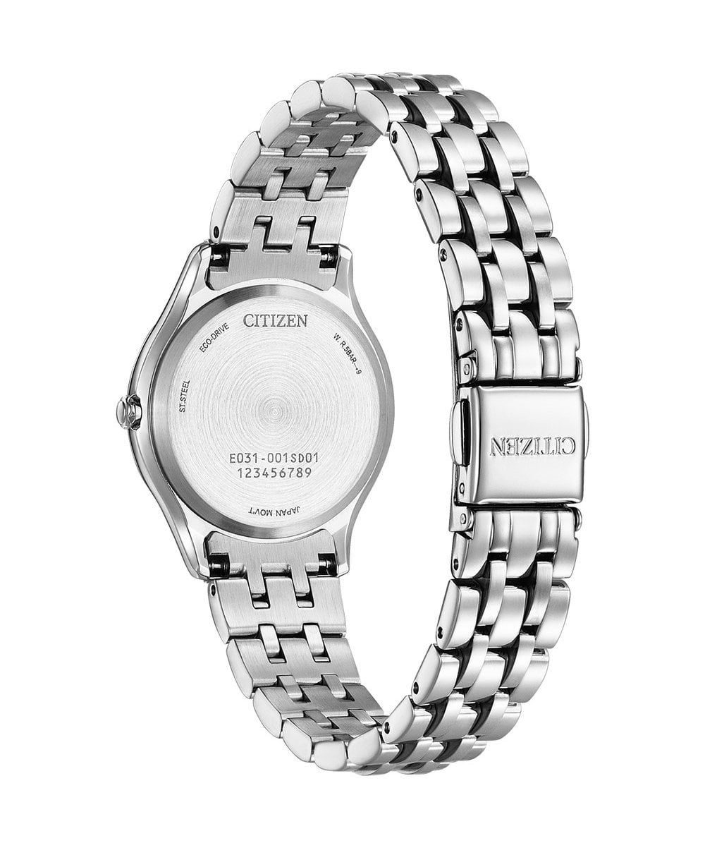 Citizen Eco-Drive Silhouette Diamond Ladies Bracelet Watch