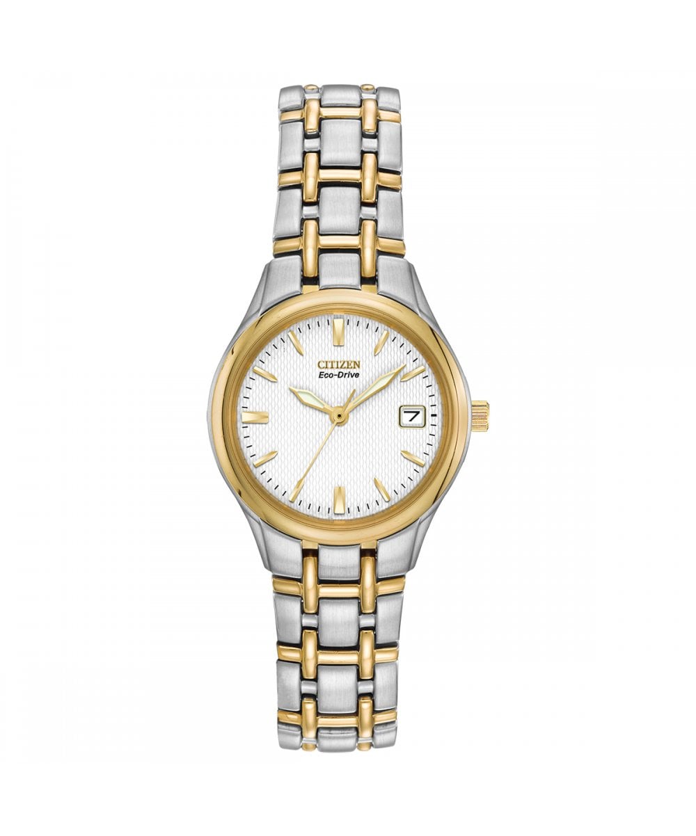 Citizen Eco-Drive Silhouette Two Tone Ladies Bracelet Watch