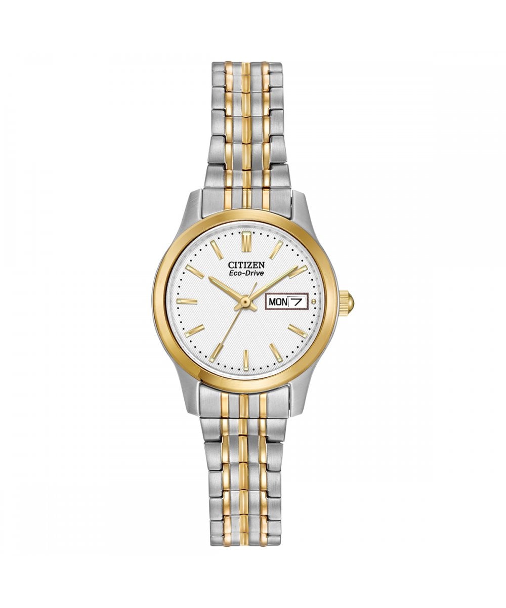Citizen Eco-Drive Two Tone Ladies Expanding Bracelet Watch