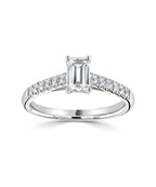 Platinum 0.80ct Lab Grown Diamond Engagement Ring