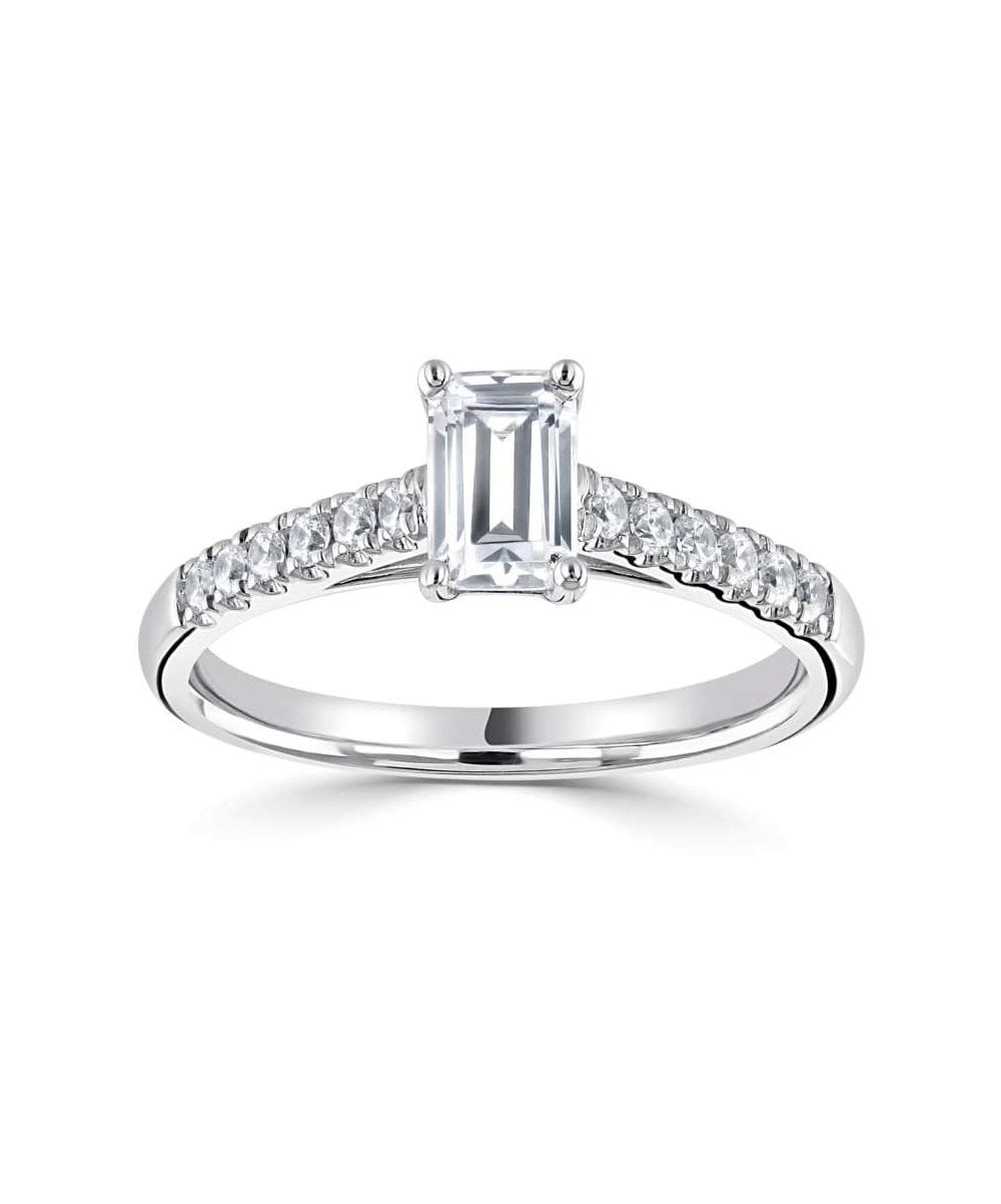 Platinum 0.80ct Lab Grown Diamond Engagement Ring