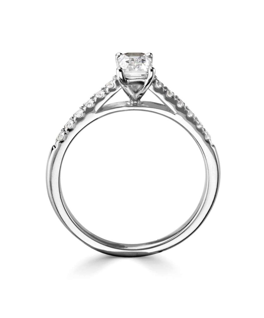 Platinum 0.80ct Lab Grown Diamond Engagement Ring