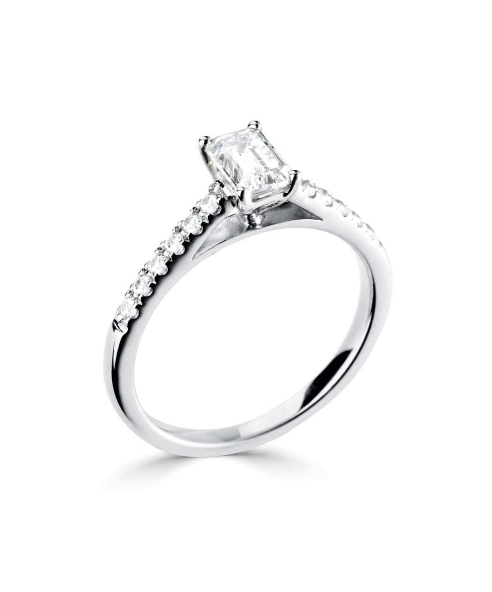 Platinum 0.80ct Lab Grown Diamond Engagement Ring