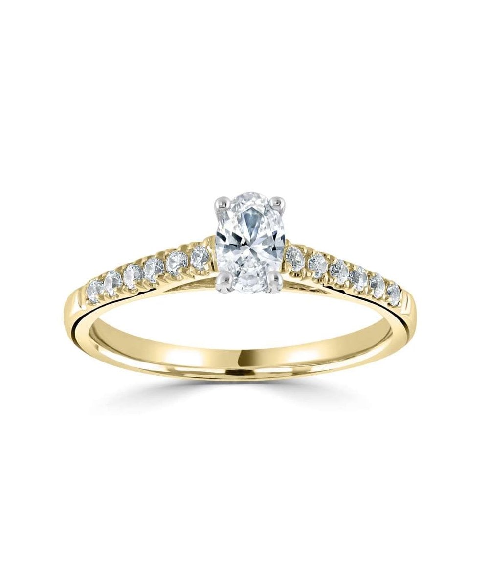 18ct Yellow Gold & Platinum 1.29ct Lab Grown Diamond Engagement Ring