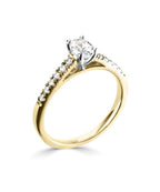 18ct Yellow Gold & Platinum 1.29ct Lab Grown Diamond Engagement Ring