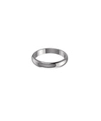 9ct White Gold 4mm D Shape Wedding Ring
