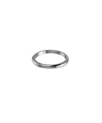 9ct White Gold 2.5mm D Shape Wedding Ring