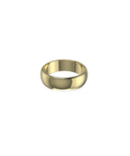 9ct Yellow Gold 7mm D Shape Wedding Ring