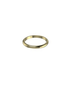 9ct Yellow Gold 2.5mm D Shape Wedding Ring