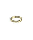 18ct Yellow Gold 4mm D Shape Wedding Ring