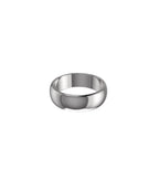 18ct White Gold 7mm D Shape Wedding Ring
