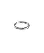 18ct White Gold 3mm D Shape Wedding Ring