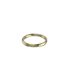 18ct Yellow Gold 3mm Oval Court Wedding Ring