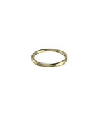 18ct Yellow Gold 2.5mm Oval Court Wedding Ring