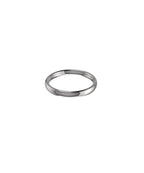 Platinum 3mm Oval Court Wedding Ring