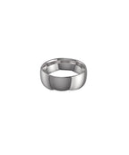 Platinum 8mm Oval Court Wedding Ring