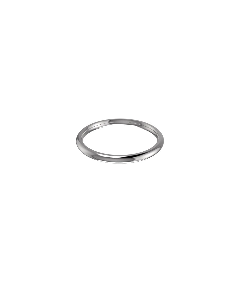 Platinum 2mm Classic Court Wedding Ring