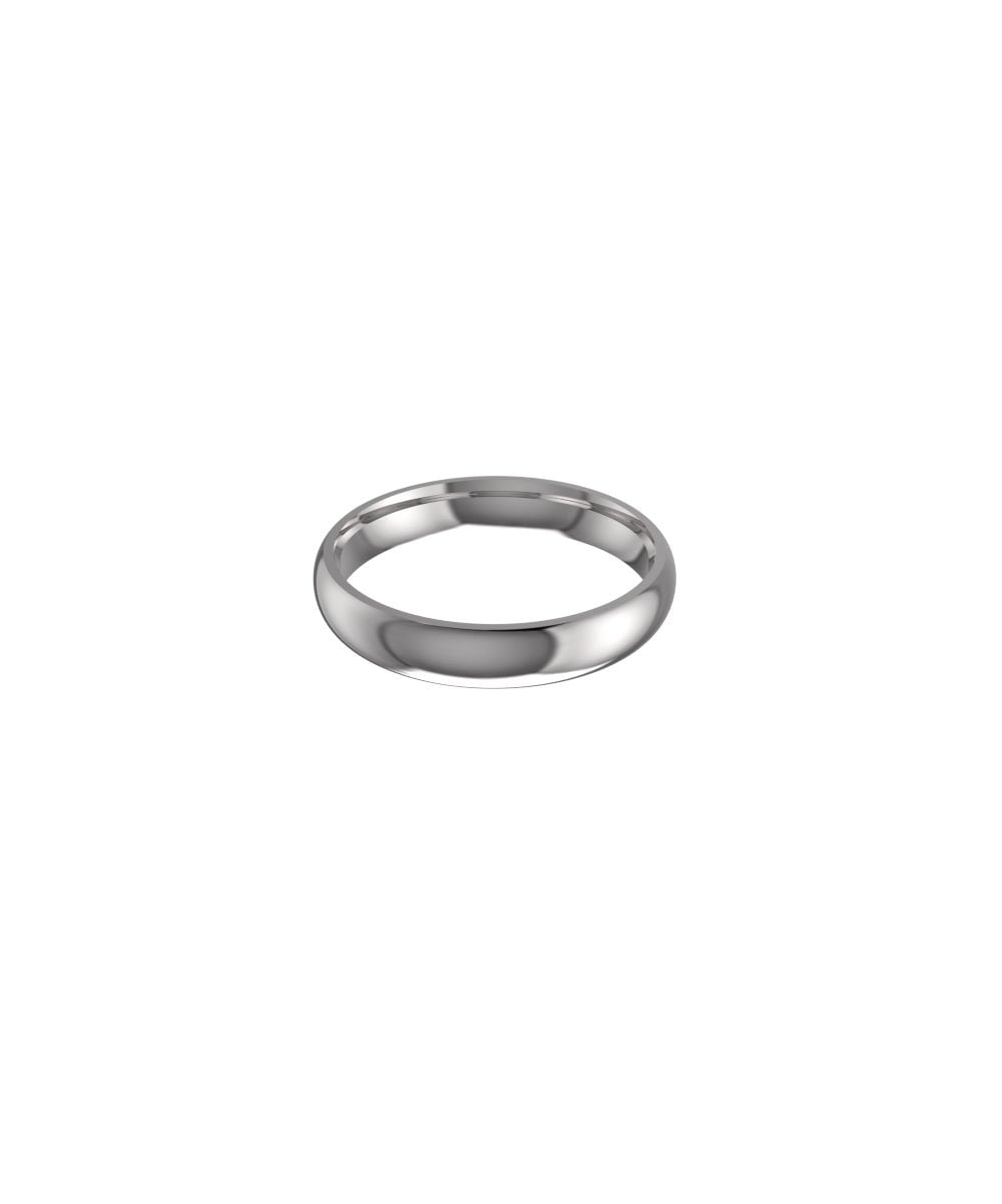Platinum 4mm Classic Court Wedding Ring