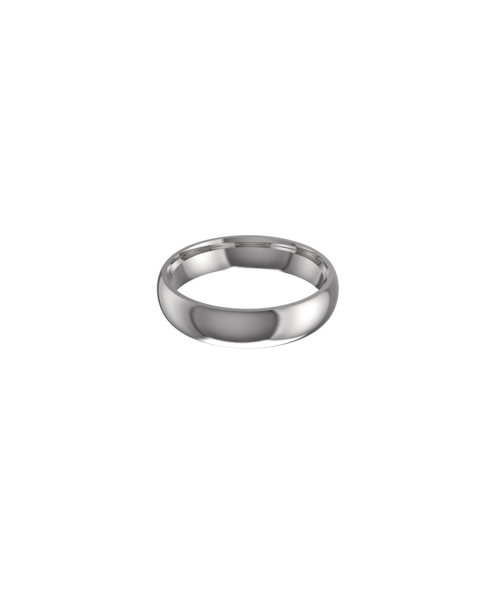 Platinum 5mm Classic Court Wedding Ring