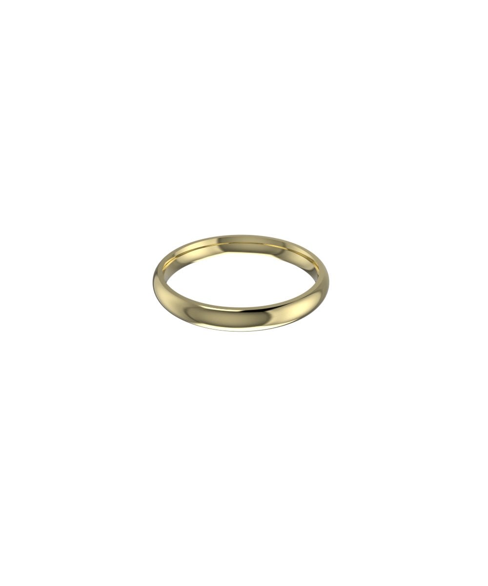 18ct Yellow Gold 3mm Classic Court Wedding Ring