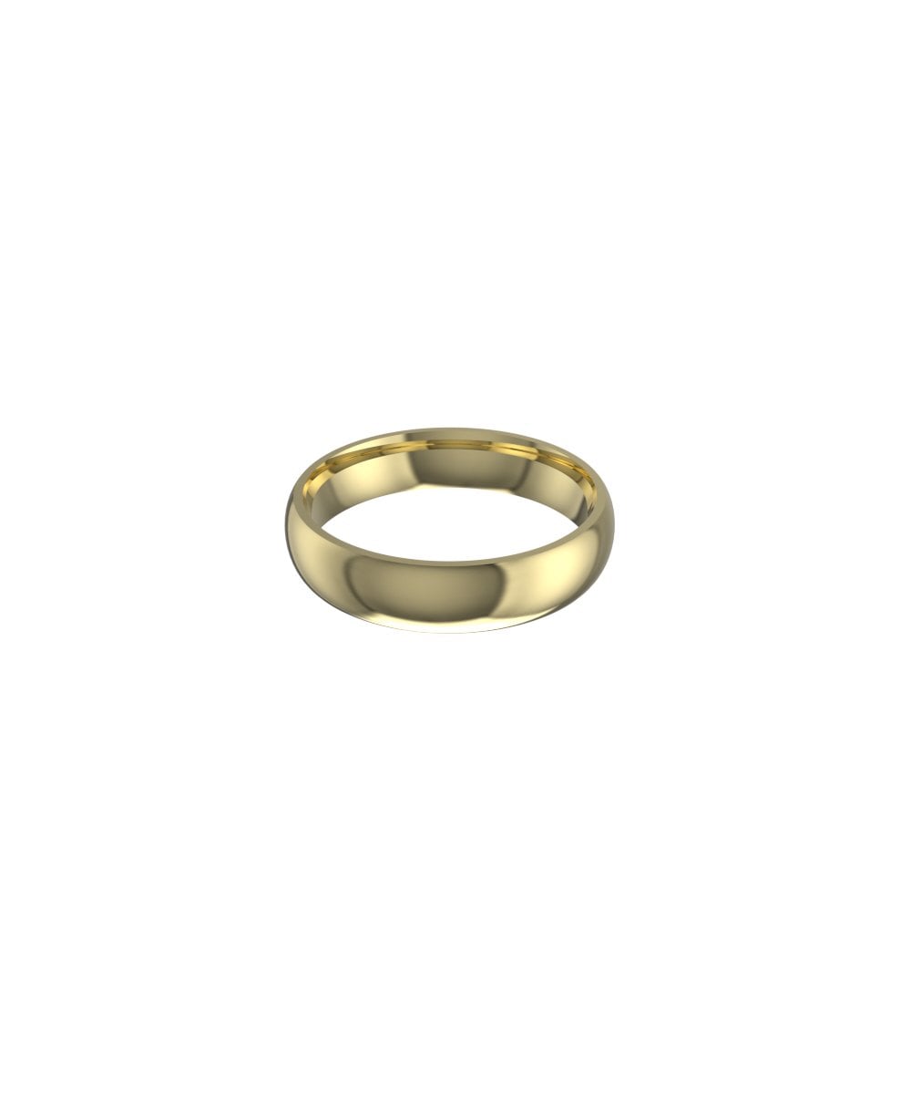 9ct Yellow Gold 5mm Classic Court Wedding Ring