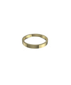 9ct Yellow Gold 3mm Flat Court Wedding Ring